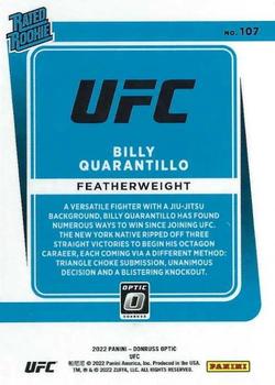 2022 Donruss Optic UFC #107 Billy Quarantillo Back