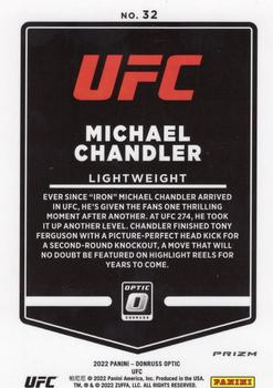 2022 Donruss Optic UFC - Blue Velocity #32 Michael Chandler Back