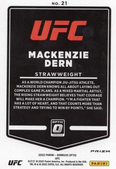 2022 Donruss Optic UFC - Holo #21 Mackenzie Dern Back