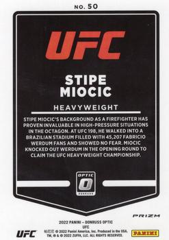 2022 Donruss Optic UFC - Holo #50 Stipe Miocic Back