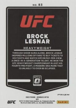 2022 Donruss Optic UFC - Holo #83 Brock Lesnar Back