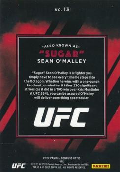 2022 Donruss Optic UFC - Also Known As #13 Sean O'Malley Back