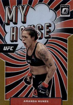 2022 Donruss Optic UFC - My House Gold #3 Amanda Nunes Front