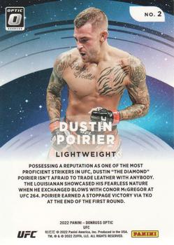 2022 Donruss Optic UFC - Star Gazing #2 Dustin Poirier Back