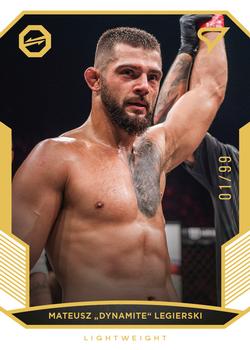 2022 Sportzoo Oktagon MMA - Gold #036 Mateusz Legierski Front