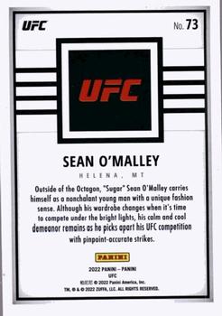 2022 Panini UFC Debut Edition - Red #73 Sean O'Malley Back