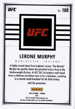 2022 Panini UFC Debut Edition - Red #100 Lerone Murphy Back
