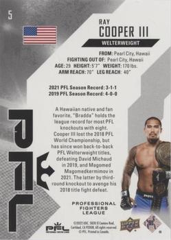 2022 Upper Deck PFL Professional Fighters League #5 Ray Cooper III Back