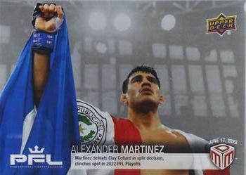 2022 Upper Deck PFL Match Dated Moments - Silver #S4 Alexander Martinez Front