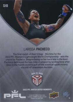 2022 Upper Deck PFL Match Dated Moments - Silver #S10 Larissa Pacheco Back
