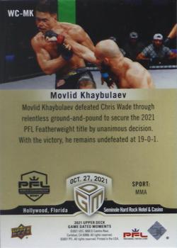 2021 Upper Deck PFL Championship Moments - Gold #WC-MK Movlid Khaybulaev Back