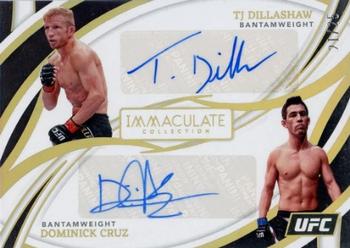 2022 Panini Immaculate Collection UFC - Dual Autographs #DA-TJD Dominick Cruz / TJ Dillashaw Front