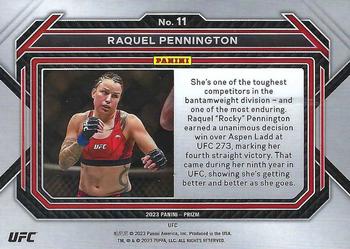 2023 Panini Prizm UFC #11 Raquel Pennington Back