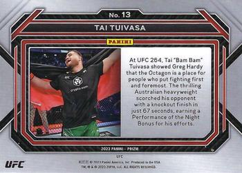 2023 Panini Prizm UFC #13 Tai Tuivasa Back