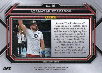 2023 Panini Prizm UFC #18 Azamat Murzakanov Back