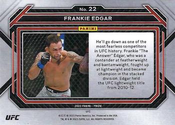 2023 Panini Prizm UFC #22 Frankie Edgar Back