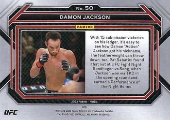 2023 Panini Prizm UFC #50 Damon Jackson Back