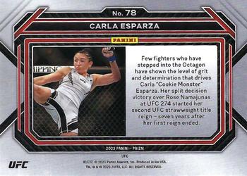 2023 Panini Prizm UFC #78 Carla Esparza Back