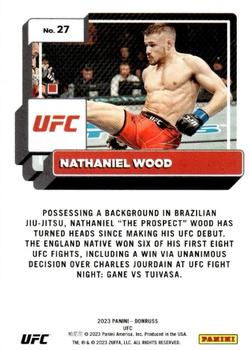 2023 Donruss UFC #27 Nathaniel Wood Back