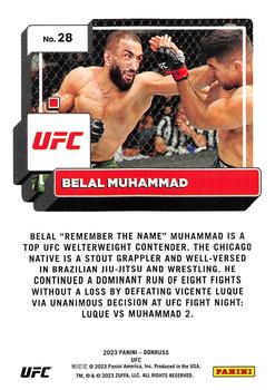 2023 Donruss UFC #28 Belal Muhammad Back