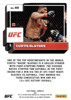 2023 Donruss UFC #40 Curtis Blaydes Back
