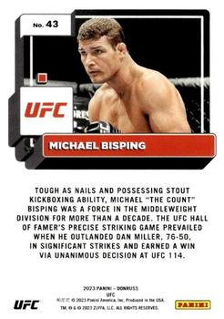 2023 Donruss UFC #43 Michael Bisping Back