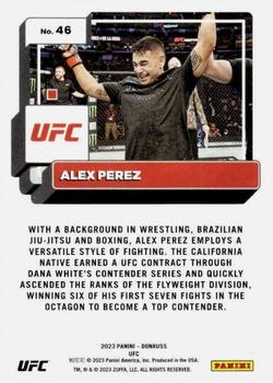 2023 Donruss UFC #46 Alex Perez Back