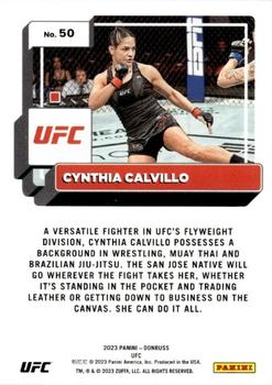 2023 Donruss UFC #50 Cynthia Calvillo Back