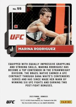 2023 Donruss UFC #55 Marina Rodriguez Back