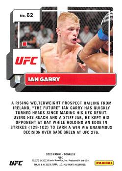2023 Donruss UFC #62 Ian Garry Back