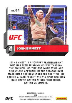 2023 Donruss UFC #64 Josh Emmett Back