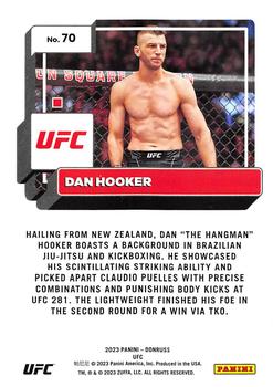 2023 Donruss UFC #70 Dan Hooker Back