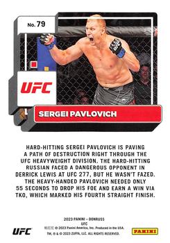 2023 Donruss UFC #79 Sergei Pavlovich Back
