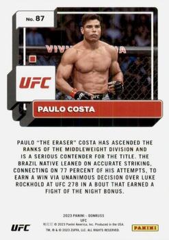 2023 Donruss UFC #87 Paulo Costa Back
