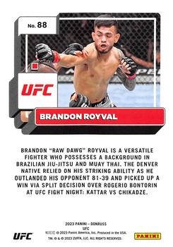 2023 Donruss UFC #88 Brandon Royval Back