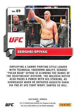2023 Donruss UFC #89 Serghei Spivac Back