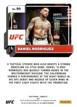 2023 Donruss UFC #90 Daniel Rodriguez Back