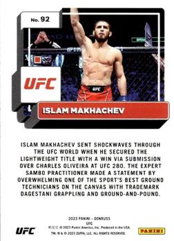 2023 Donruss UFC #92 Islam Makhachev Back