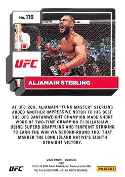 2023 Donruss UFC #116 Aljamain Sterling Back
