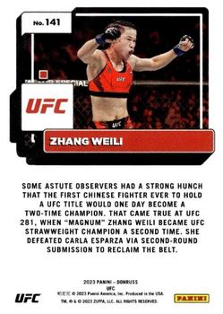 2023 Donruss UFC #141 Zhang Weili Back
