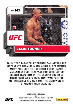 2023 Donruss UFC #142 Jalin Turner Back