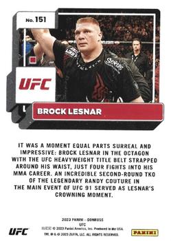 2023 Donruss UFC #151 Brock Lesnar Back