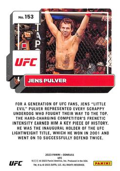 2023 Donruss UFC #153 Jens Pulver Back