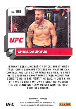 2023 Donruss UFC #168 Chris Daukaus Back