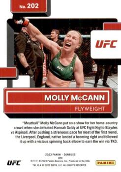 2023 Donruss UFC #202 Molly McCann Back