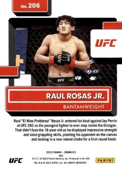 2023 Donruss UFC #206 Raul Rosas Back
