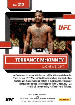 2023 Donruss UFC #210 Terrance McKinney Back