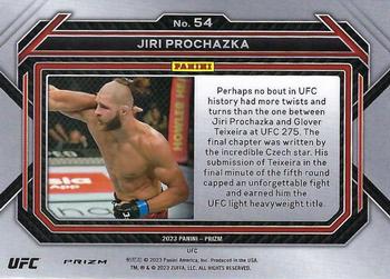 2023 Panini Prizm UFC - Silver Prizms #54 Jiri Prochazka Back