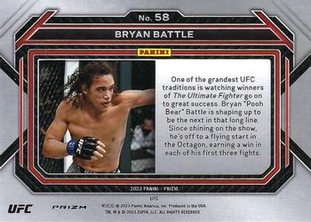 2023 Panini Prizm UFC - Silver Prizms #58 Bryan Battle Back