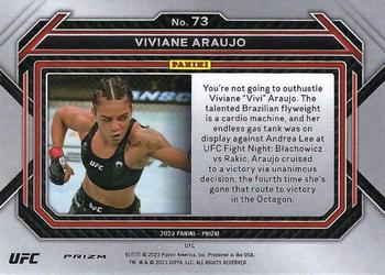 2023 Panini Prizm UFC - Silver Prizms #73 Viviane Araujo Back